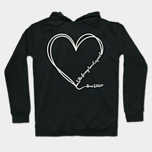 Oscar Wilde's love quote design in ivory Hoodie